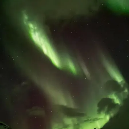 View Northern Lights, Mountains, Location Tromsø